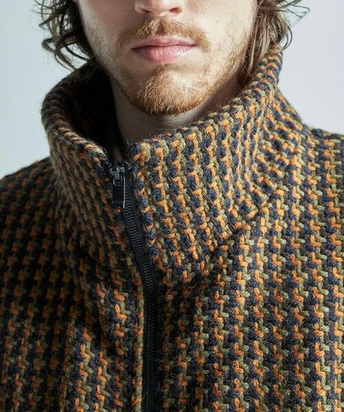 MEN'S BIGI / メンズビギ ブルゾン | 【John Branigan/ジョン・ブラニガン】別注チェック柄ニット風ブルゾン | 詳細13