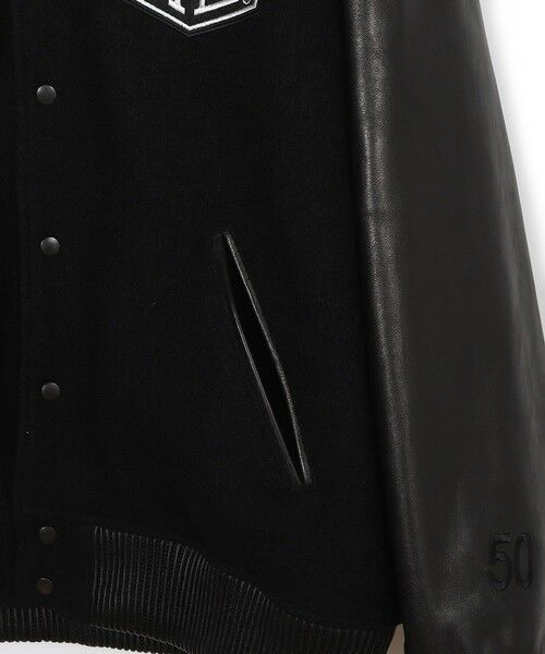 MEN'S BIGI / メンズビギ その他アウター | 【50th Anniv . 菊池武夫】WOOL MELTON STADIUM JAMPER | 詳細7