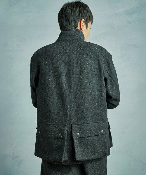 MEN'S BIGI / メンズビギ ブルゾン | 【50th Anniv . 菊池武夫】HARRIS TWEED COLOR NEP BLOUSON | 詳細17