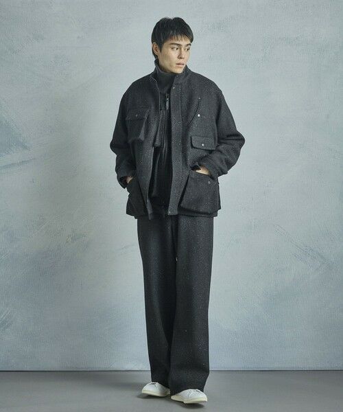 MEN'S BIGI / メンズビギ ブルゾン | 【50th Anniv . 菊池武夫】HARRIS TWEED COLOR NEP BLOUSON | 詳細18