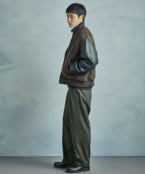 MEN'S BIGI / メンズビギ その他アウター | 【50th Anniv . 中田 慎介】WOOL MELTON STADIUM JAMPER | 詳細5