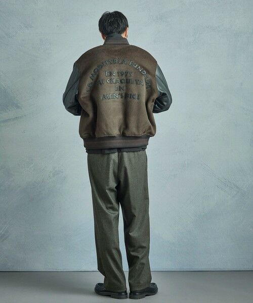 MEN'S BIGI / メンズビギ その他アウター | 【50th Anniv . 中田 慎介】WOOL MELTON STADIUM JAMPER | 詳細6