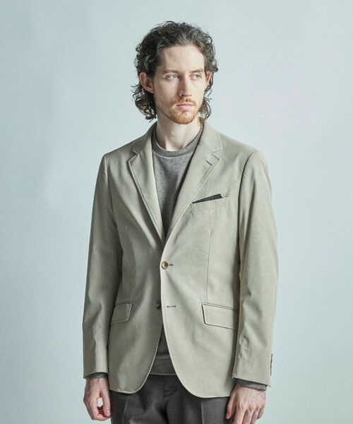 MEN'S BIGI / メンズビギ テーラードジャケット | フェイクレザー テーラードジャケット | 詳細1