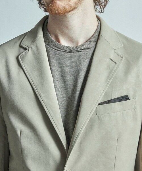 MEN'S BIGI / メンズビギ テーラードジャケット | フェイクレザー テーラードジャケット | 詳細4