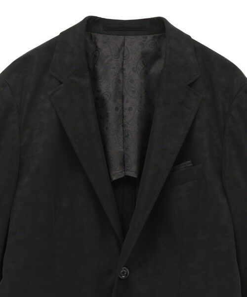 MEN'S BIGI / メンズビギ テーラードジャケット | フェイクレザー テーラードジャケット | 詳細8