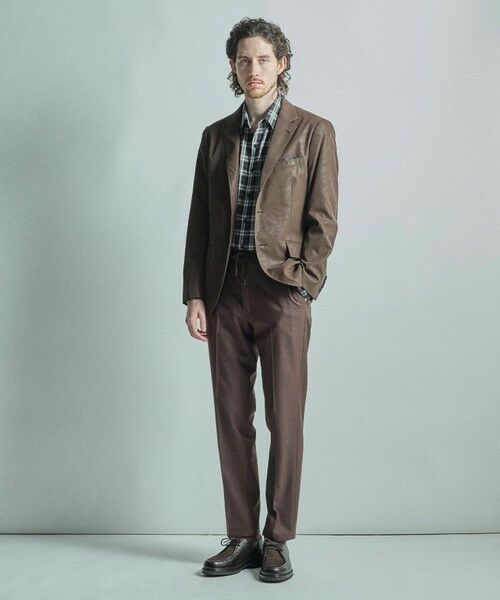 MEN'S BIGI / メンズビギ テーラードジャケット | フェイクレザー テーラードジャケット | 詳細18