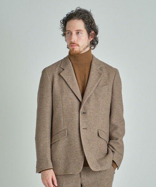 MEN'S BIGI / メンズビギ テーラードジャケット | シルクネップウール絡みジャケット | 詳細1