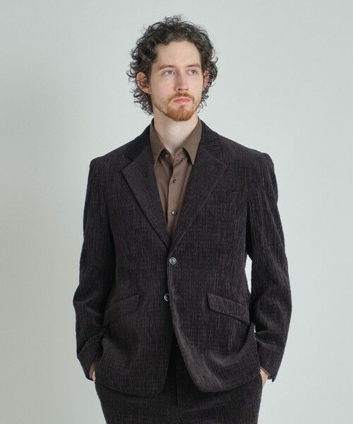 MEN'S BIGI / メンズビギ テーラードジャケット | シャーリングコーデュロイジャケット＜ストレッチ＞ | 詳細1