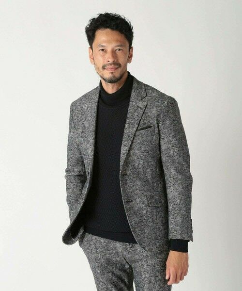 MEN'S BIGI / メンズビギ テーラードジャケット | 【ACTIVE TAILOR/アクティブテイラー】ヒートパフォーマーツイード調プリントジャケット | 詳細1