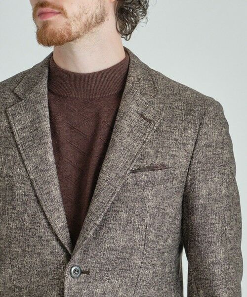 MEN'S BIGI / メンズビギ テーラードジャケット | 【ACTIVE TAILOR/アクティブテイラー】ヒートパフォーマーツイード調プリントジャケット | 詳細7