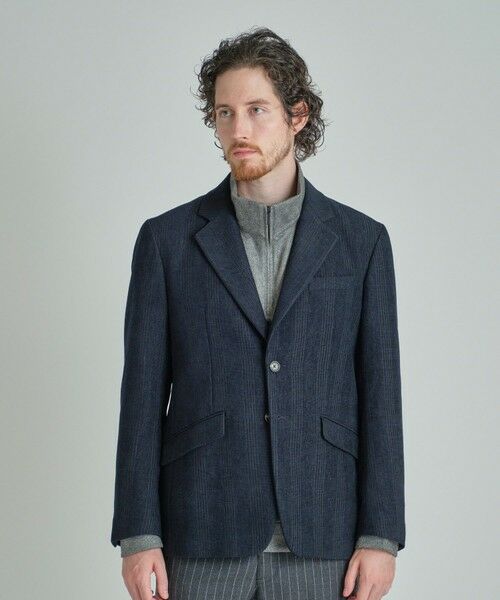 MEN'S BIGI / メンズビギ テーラードジャケット | グレンチェックモール テーラードジャケット | 詳細11