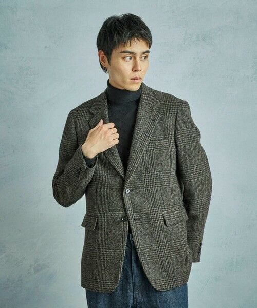 MEN'S BIGI / メンズビギ テーラードジャケット | ウールグレンチェック テーラードジャケット | 詳細11