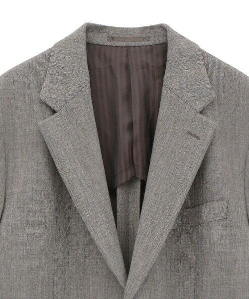 MEN'S BIGI / メンズビギ テーラードジャケット | 二重織ヘリンボーン　テーラードジャケット＜2WAYストレッチ＞ | 詳細1