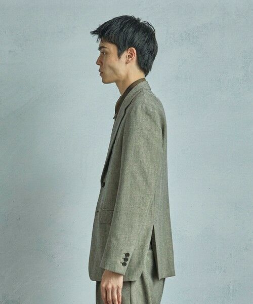 MEN'S BIGI / メンズビギ テーラードジャケット | 二重織ヘリンボーン　テーラードジャケット＜2WAYストレッチ＞ | 詳細10