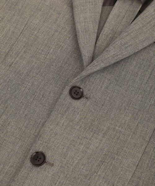 MEN'S BIGI / メンズビギ テーラードジャケット | 二重織ヘリンボーン　テーラードジャケット＜2WAYストレッチ＞ | 詳細2