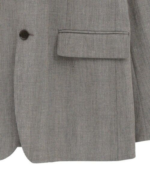 MEN'S BIGI / メンズビギ テーラードジャケット | 二重織ヘリンボーン　テーラードジャケット＜2WAYストレッチ＞ | 詳細4
