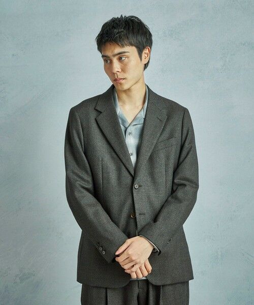 MEN'S BIGI / メンズビギ テーラードジャケット | メランジウール テーラードジャケット | 詳細3