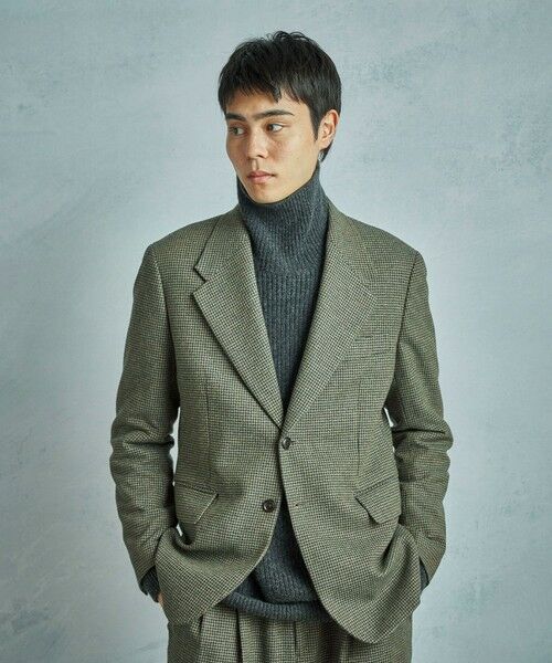 MEN'S BIGI / メンズビギ テーラードジャケット | 【50th Anniv . 菊池武夫】WOOL HOUNDSTOOTH JACKET | 詳細13