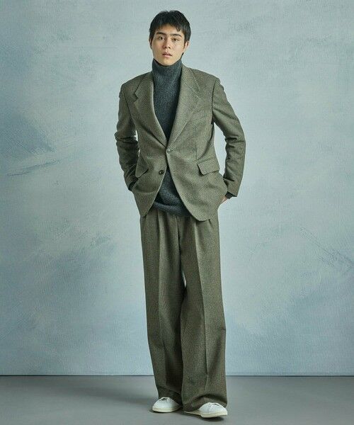 MEN'S BIGI / メンズビギ テーラードジャケット | 【50th Anniv . 菊池武夫】WOOL HOUNDSTOOTH JACKET | 詳細17