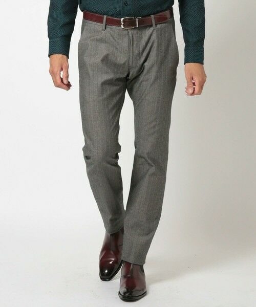 MEN'S BIGI / メンズビギ その他パンツ | シャドーヘリンボーンストレッチパンツ | 詳細1