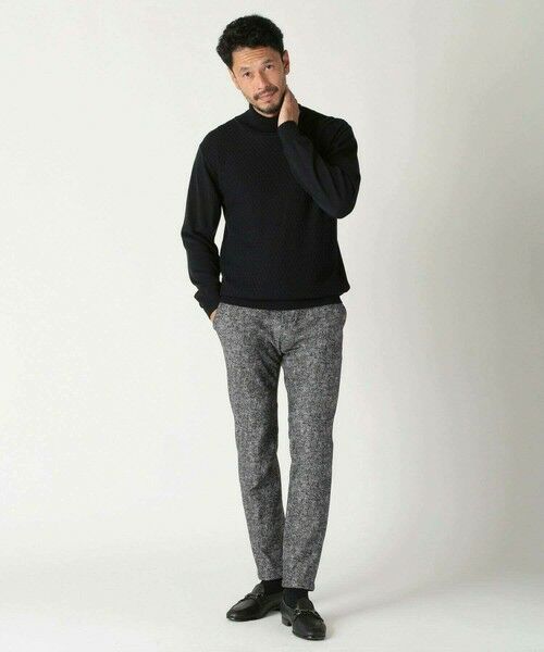 MEN'S BIGI / メンズビギ スラックス・ドレスパンツ | 【ACTIVE TAILOR/アクティブテイラー】ヒートパフォーマーツイード調プリントスラックスパンツ | 詳細2