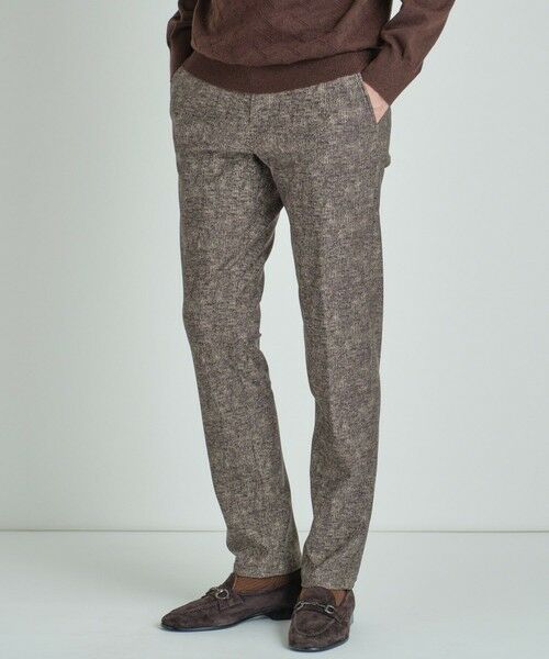 MEN'S BIGI / メンズビギ スラックス・ドレスパンツ | 【ACTIVE TAILOR/アクティブテイラー】ヒートパフォーマーツイード調プリントスラックスパンツ | 詳細5