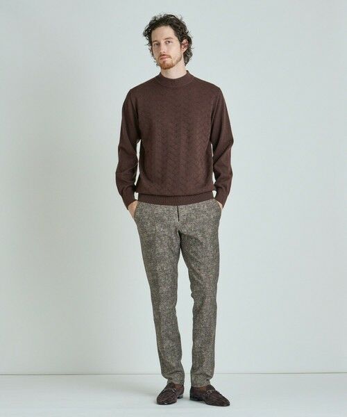 MEN'S BIGI / メンズビギ スラックス・ドレスパンツ | 【ACTIVE TAILOR/アクティブテイラー】ヒートパフォーマーツイード調プリントスラックスパンツ | 詳細8