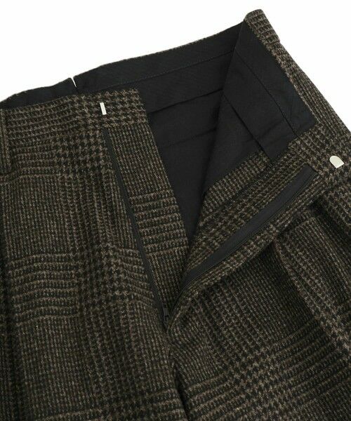 MEN'S BIGI / メンズビギ スラックス・ドレスパンツ | ウールグレンチェック ワイドパンツ | 詳細2