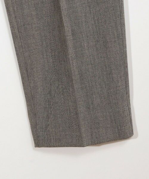 MEN'S BIGI / メンズビギ スラックス・ドレスパンツ | 二重織ヘリンボーン テーパードワイドパンツ＜2WAYストレッチ＞ | 詳細4