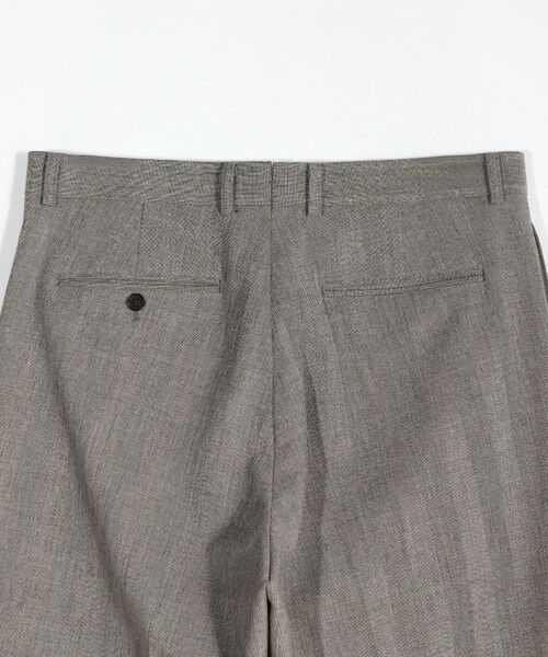 MEN'S BIGI / メンズビギ スラックス・ドレスパンツ | 二重織ヘリンボーン テーパードワイドパンツ＜2WAYストレッチ＞ | 詳細6