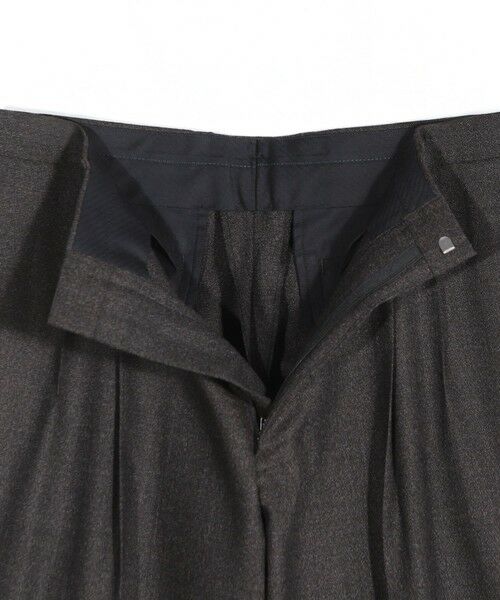 MEN'S BIGI / メンズビギ スラックス・ドレスパンツ | メランジウール 2タックテーパードワイドパンツ | 詳細9