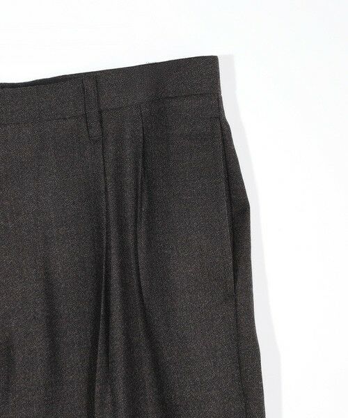 MEN'S BIGI / メンズビギ スラックス・ドレスパンツ | メランジウール 2タックテーパードワイドパンツ | 詳細10