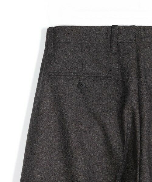 MEN'S BIGI / メンズビギ スラックス・ドレスパンツ | メランジウール 2タックテーパードワイドパンツ | 詳細13