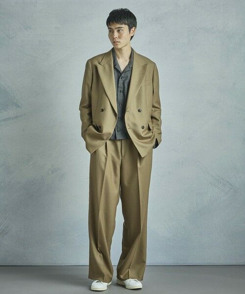 MEN'S BIGI / メンズビギ スラックス・ドレスパンツ | 【50th Anniv . 菊池武夫】TECHWOOL TWILL PANTS | 詳細12