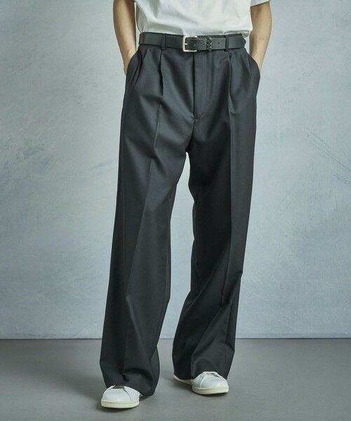 MEN'S BIGI / メンズビギ スラックス・ドレスパンツ | 【50th Anniv . 菊池武夫】TECHWOOL TWILL PANTS | 詳細21