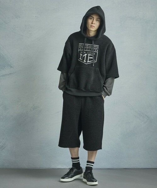 MEN'S BIGI / メンズビギ ショート・ハーフ・半端丈パンツ | 【50th Anniv . 菊池武夫】WOOL BOA SHORT PANTS | 詳細9