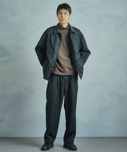 MEN'S BIGI / メンズビギ スラックス・ドレスパンツ | 【50th Anniv . 中田 慎介】WOOL SERGE WIDE PANTS | 詳細2