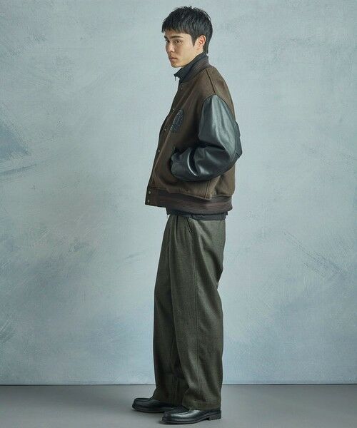 MEN'S BIGI / メンズビギ スラックス・ドレスパンツ | 【50th Anniv . 中田 慎介】 WOOL HOUND'S TOOTH WIDE PANTS | 詳細4