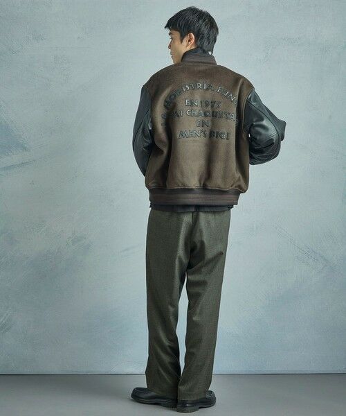 MEN'S BIGI / メンズビギ スラックス・ドレスパンツ | 【50th Anniv . 中田 慎介】 WOOL HOUND'S TOOTH WIDE PANTS | 詳細5