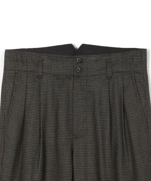 MEN'S BIGI / メンズビギ スラックス・ドレスパンツ | 【50th Anniv . 中田 慎介】 WOOL HOUND'S TOOTH WIDE PANTS | 詳細9