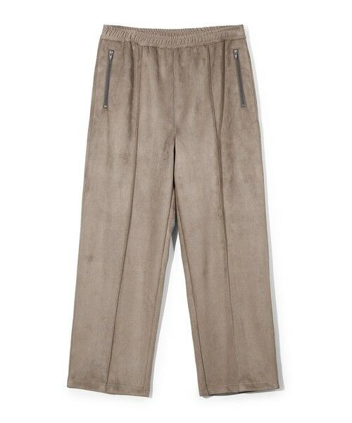 MEN'S BIGI/YrM y50th Anniv. c Tz SUEDE LIKE/HOUND'S TOOTH TRACK PANTS x[W Q