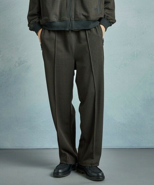 MEN'S BIGI / メンズビギ その他パンツ | 【50th Anniv . 中田 慎介】 SUEDE LIKE/HOUND’S TOOTH TRACK PANTS | 詳細7