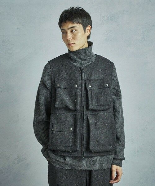 MEN'S BIGI / メンズビギ ベスト | 【50th Anniv . 菊池武夫】HARRIS TWEED COLOR NEP VEST | 詳細13