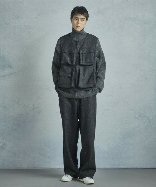 MEN'S BIGI / メンズビギ ベスト | 【50th Anniv . 菊池武夫】HARRIS TWEED COLOR NEP VEST | 詳細14