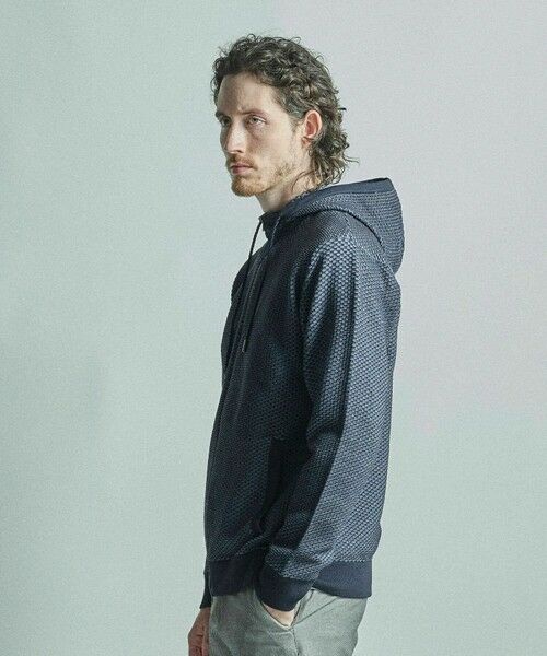MEN'S BIGI / メンズビギ スウェット | ハニカムニット ジップパーカー | 詳細2