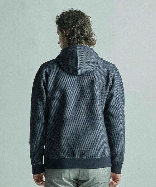 MEN'S BIGI / メンズビギ スウェット | ハニカムニット ジップパーカー | 詳細3