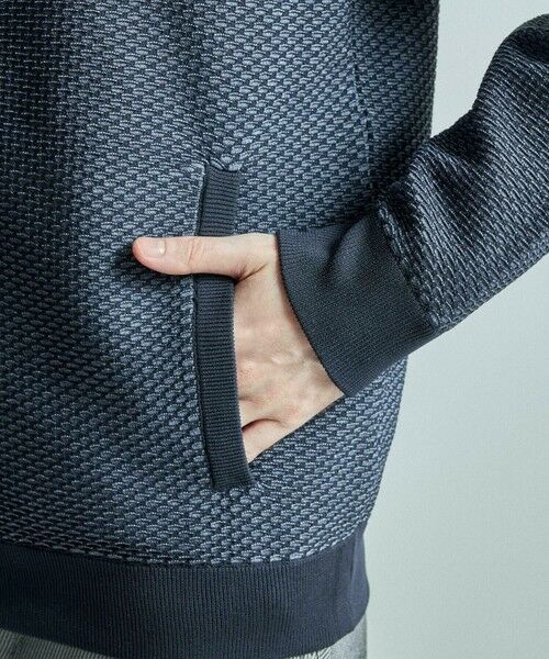 MEN'S BIGI / メンズビギ スウェット | ハニカムニット ジップパーカー | 詳細5