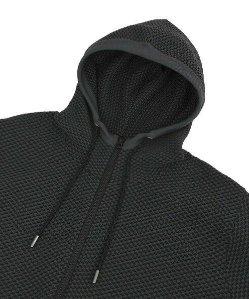 MEN'S BIGI / メンズビギ スウェット | ハニカムニット ジップパーカー | 詳細10
