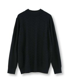 MEN'S BIGI / メンズビギ ニット・セーター | 【ACTIVE TAILOR/アクティブテイラー】12Gジャカードモックネックニット