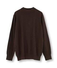 MEN'S BIGI / メンズビギ ニット・セーター | 【ACTIVE TAILOR/アクティブテイラー】12Gジャカードモックネックニット